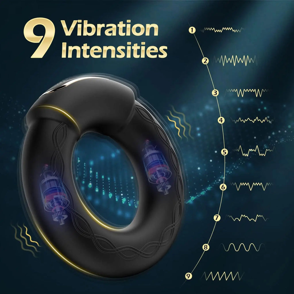 Cock Ring - massager  10-Frequency Vibration Men Toy
