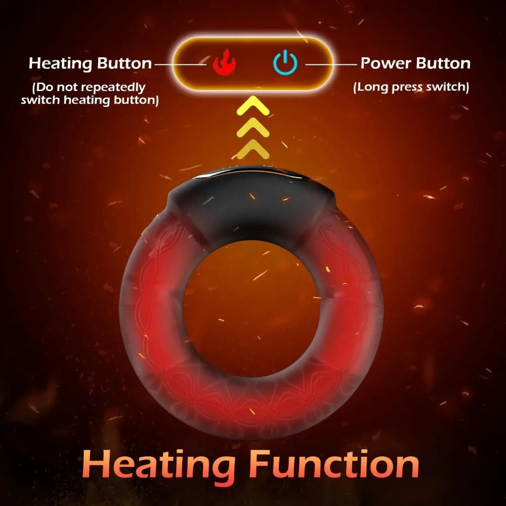 Cock Ring - massager  10-Frequency Vibration Men Toy