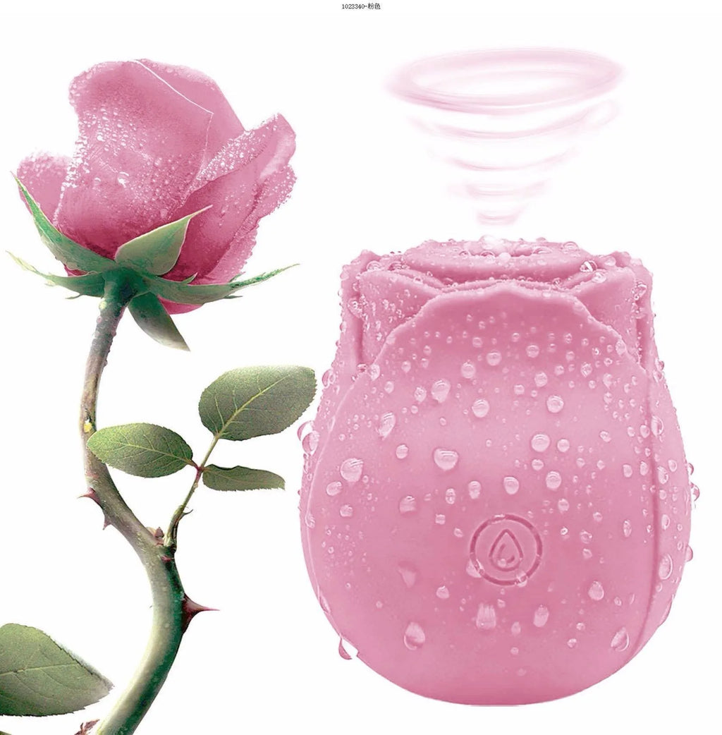 Rose Sucking Vibrator for Women - Clitoral Vacuum Stimulator